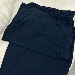 Caden lane swaddle blanket- navy
